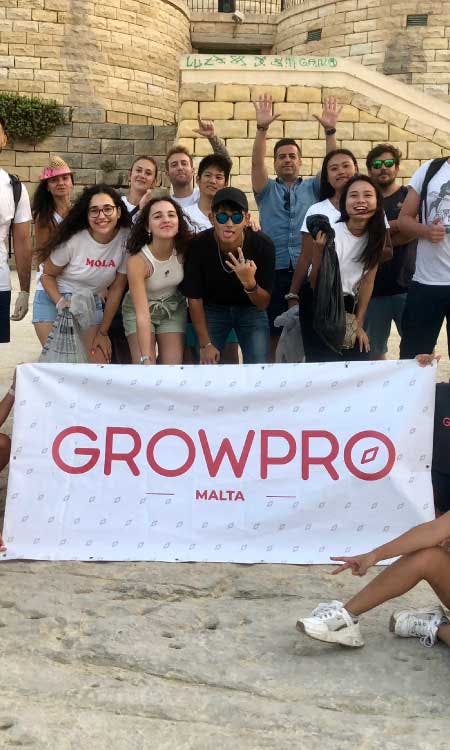 GrowPro siempre con nuestros estudiantes en Malta